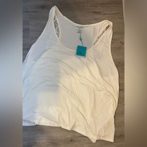 Posh peanut bamboo White Tank Top